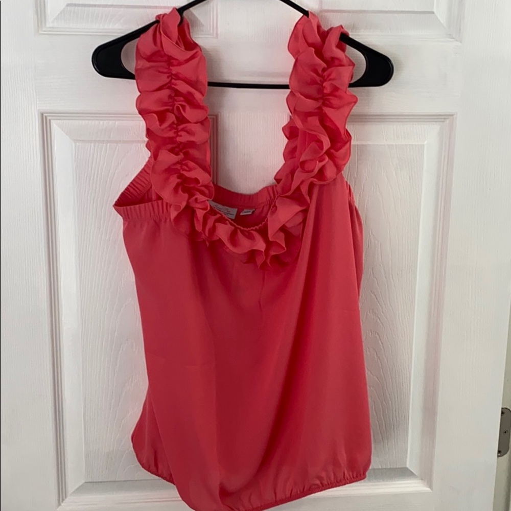 Coral New York and Company tank top blouse XL